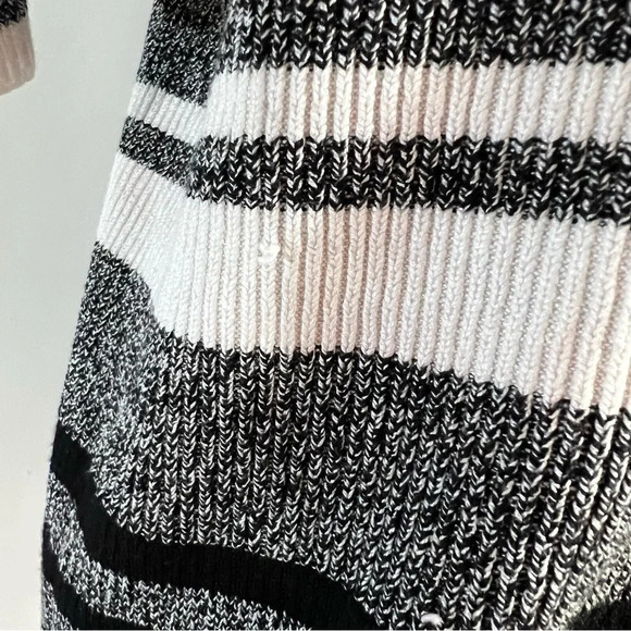 Apt. 9 Womens Sweater XXL Black White Knit Pullover Half Sleeve Casual Neutral - Picture 5 of 6